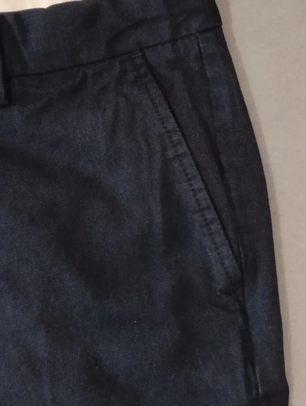 Tommy Hilfiger Slim Fit Chino Pants Mens 34X32 Navy Blue Cotton Mid Rise